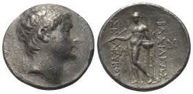 Seleukidisches Königreich. Seleukos II. Kallinikos (246 - 226 v. Chr.).

 Tetradrachme (Silber). Ca. 244 - 226 v. Chr. Antiocheia am Orontes.
Vs: K...