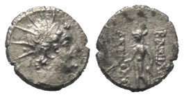 Seleukidisches Königreich. Antiochos VI. Dionysos (144 - 142 v. Chr.).

 Hemidrachme (Silber). 144 - 142 v. Chr. Apameia am Axios (Orontes).
Vs: Ko...