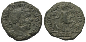 Dakien. Philippus I. Arabs (244 - 249 n. Chr.).

 Bronze.
Vs: IMP M IVL PHILIPPVS AVG. Büste mit Lorbeerkranz, Paludament und Panzer rechts.
Rs: P...