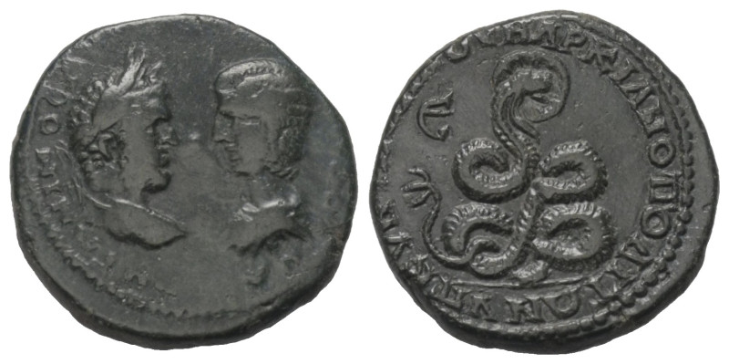 Moesia Inferior. Markianopolis. Caracalla (197 - 217 n. Chr.) und Iulia Domna.
...