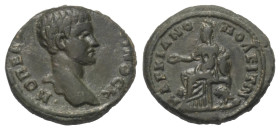 Moesia Inferior. Markianopolis. Diadumenianus als Caesar (217 - 218 n. Chr.).

 Bronze. Ca. 218 n. Chr.
Vs: Kopf des Diadumenianus rechts.
Rs: Kyb...