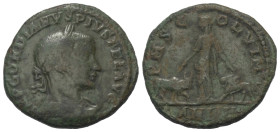 Moesia Superior. Viminacium. Gordianus III. (238 - 244 n. Chr.).

 Bronze. 242 - 243 n. Chr.
Vs: Büste mit Lorbeerkranz, Paludament und Panzer rech...