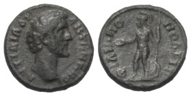 Thrakien. Philippopolis. Antoninus Pius (138 - 161 n. Chr.).

 Bronze.
Vs: Kopf mit Lorbeerkranz rechts.
Rs: Nackter Krieger (Ares? / Protesilaos?...