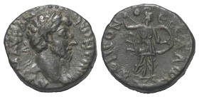 Thessalien. Thessalischer Bund. Marcus Aurelius (161 - 180 n. Chr.).

 Bronze.
Vs: Kopf des Marcus Aurelius mit Lorbeerkranz rechts.
Rs: Athena It...