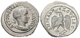 Seleukis und Pierien. Antiochia am Orontes. Gordianus III. (238 - 244 n. Chr.).

 Tetradrachme (Billon). 238 - 240 n. Chr.
Vs: Büste in Rückansicht...