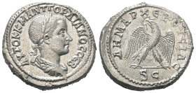 Seleukis und Pierien. Antiochia am Orontes. Gordianus III. (238 - 244 n. Chr.).

 Tetradrachme (Billon). 238 - 240 n. Chr.
Vs: Büste in Rückansicht...