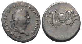 Vespasianus (69 - 79 n. Chr.). Divus Vespasianus.

 Denar (Silber). 80 - 81 n. Chr. Rom.
Vs: DIVVS AVGVSTVS VESPASIANVS. Kopf mit Lorbeerkranz rech...
