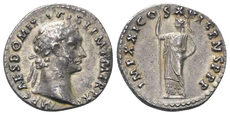 Domitianus (81 - 96 n. Chr.).

 Denar (Silber). 92 n. Chr. Rom.
Vs: IMP CAES ...