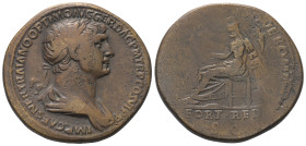 Traianus (98 - 117 n. Chr.).

 Sesterz (Bronze). 114 - 117 n. Chr. Rom.
Vs: IMP CAES NER TRAIANO OPTIMO AVG GER DAC P M TR P COS VI P P. Büste mit ...