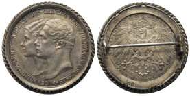 Kaiserreich. Sachsen-Weimar-Eisenach. Wilhelm Ernst (1901 - 1918).

2 Mark (Silber). 1903 A. Berlin.
Auf die Vermählung mit Caroline von Reuß.

V...