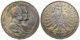 Kaiserreich. Sachsen-Weimar-Eisenach. Wilhelm Ernst (1901 - 1918).

 3 Mark (Silber). 1915 A. Berlin.
Auf die Jahrhundertfeier des Großherzogtums. ...