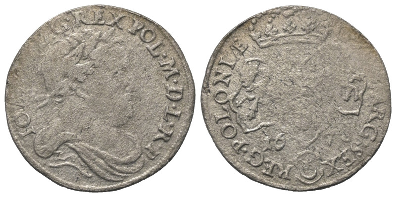 Polen. Königreich. Johann III. Sobieski (1674 - 1696).

 Sechsgröscher (Szosta...