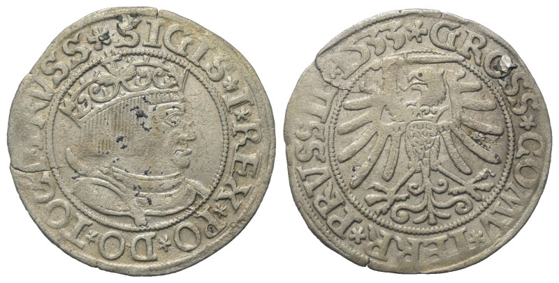Polen. Westpreussen. Sigismund I. Stary (1506 - 1548).

 Groschen (Silber). 15...