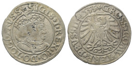 Polen. Westpreussen. Sigismund I. Stary (1506 - 1548).

 Groschen (Silber). 1533.
Vs: Gekrönte Büste im Harnisch rechts.
Rs: Preußischer Adler mit...