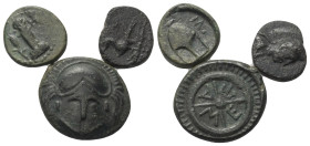 Griechische Münzen - Lots.


Unter anderem: Mesembria / Sestos (Thrakien).

Lot (3 Stück): Bronze; ca. 5. - 3. Jhdt. v. Chr.

Sehr schön.

Ve...