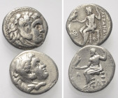 Griechische Münzen - Lots.


Alexander III. (Königreich Makedonien).

Lot (2 Stück, Silber): Drachme; ca. 4. - 3. Jhdt. v. Chr.

Sehr schön.
...