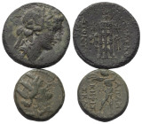 Griechische Münzen - Lots.


Apameia / Eumeneia (Phrygien).

Lot (2 Stück): Bronze; ca. 2. - 1. Jhdt. v. Chr.

Sehr schön - fast sehr schön.
...