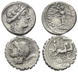 Römische Münzen - Lots. Republik.


Lot (2 Stück, Silber): Denare aus dem 1. Jhdt. v. Chr.

Sehr schön.

Verkauft wie besehen, keine Rückgabe /...