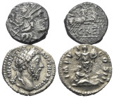 Römische Münzen - Lots. Kaiserzeit.


Lot (2 Stück, Silber): ein republikanischer Denar (C. Renius, 138 v. Chr.) und Denar des Marcus Aurelius (161...