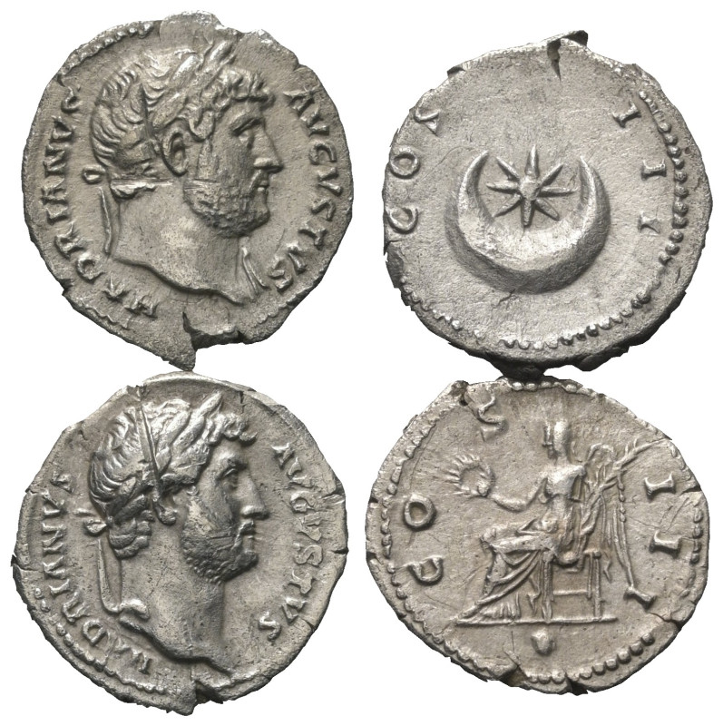Römische Münzen - Lots. Kaiserzeit.


Lot (2 Stück, Silber): Denare des Hadri...