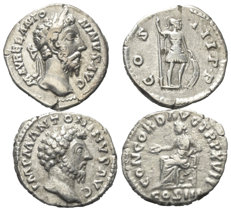 Römische Münzen - Lots. Kaiserzeit.


Lot (2 Stück, Silber): Denare des Marcu...