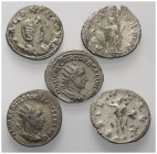 Römische Münzen - Lots. Kaiserzeit.


Lot (5 Stück, Silber): Antoniniane des Gordianus III. (238 - 244 n. Chr.), Philippus I. Arabs (244 - 249 n. C...