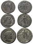 Römische Münzen - Lots. Kaiserzeit.


Lot (3 Stück, Bronze): Follis des Maximianus Herculius (286 - 310 n. Chr.), Galerius Maximianus (305 - 311 n....