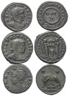 Römische Münzen - Lots. Kaiserzeit.


Lot (3 Stück, Bronze): Follis des Constantinus I. (307 - 337 n. Chr.) - Urbs Roma Prägung und Crispus (Caesar...