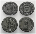 Römische Münzen - Lots. Kaiserzeit.


Lot (4 Stück, Bronze): Kleinbronzen von Söhnen Constantins I. 
Unter anderem: Constantinus II. (337 - 340 n....