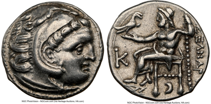 MACEDONIAN KINGDOM. Alexander III the Great (336-323 BC). AR drachm (17mm, 4.26 ...