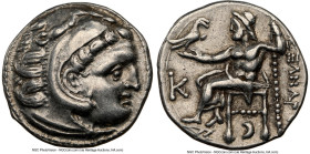 MACEDONIAN KINGDOM. Alexander III the Great (336-323 BC). AR drachm (17mm, 4.26 gm, 11h). NGC Choice XF 5/5 - 4/5. Posthumous issue of Colophon, ca. 3...