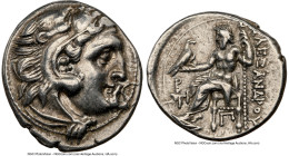 MACEDONIAN KINGDOM. Alexander III the Great (336-323 BC). AR drachm (18mm, 4.16 gm, 3h). NGC Choice XF 5/5 - 4/5. Posthumous issue of Colophon, ca. 31...