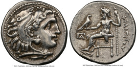 MACEDONIAN KINGDOM. Philip III Arrhidaeus (323-317 BC). AR drachm (17mm, 11h). NGC Choice VF. Lifetime issue of Colophon, ca. 323-319 BC. Head of Hera...