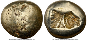 IONIA. Uncertain mint. Ca. 650-600 BC. EL sixth-stater or hecte (9mm, 2.35 gm). NGC VF 5/5 - 3/5, scuffs. Lydo-Milesian standard. Uncertain blank type...