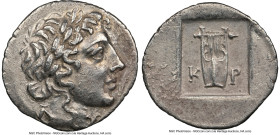 LYCIAN LEAGUE. Cragus. Ca. 48-20 BC. AR hemidrachm (15mm, 1.67 gm, 1h). NGC Choice XF 5/5 - 2/5. Series 1. Laureate head of Apollo right; Λ-Y below / ...