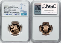 Charles III gold Proof "King Charles III Coronation" Sovereign 2023 PR70 Ultra Cameo NGC, Mintage: 18,905. First Releases. HID09801242017 © 2024 Herit...