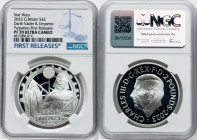 Charles III silver Proof "Darth Vader & Emperor Palpatine" 2 Pounds (1 oz) 2023 PR70 Ultra Cameo NGC, Mintage: 3,010. Star Wars series. First Releases...