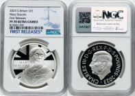 Charles III silver Proof "Mary Seacole" 5 Pounds 2023 PR70 Ultra Cameo NGC, Mintage: 1,510. Edge Inscription: THE ONE WHO NURSED HER SICK. First Relea...