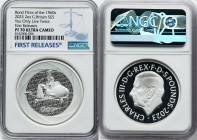 Charles III silver Proof "You Only Live Twice" 5 Pounds (2 oz) 2023 PR70 Ultra Cameo NGC, Mintage: 760. Bond Films of the 1960s series. First Releases...