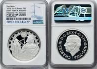 Charles III silver Proof "Darth Vader & Emperor Palpatine" 5 Pounds (2 oz) 2023 PR69 Ultra Cameo NGC, Mintage: 760. Star Wars series. First Releases. ...