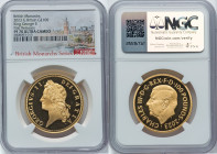 Charles III gold Proof "King George II" 100 Pounds (1 oz) 2023 PR70 Ultra Cameo NGC, Mintage: 261. British Monarchs series. First Releases. Accompanie...