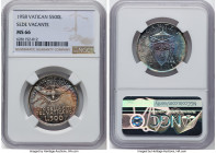 Sede Vacante 500 Lire 1958 MS66 NGC, Rome mint, KM57. Superior presence with attractive toning and virtually unmarked fields. HID09801242017 © 2024 He...