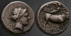 Campania. Neapolis circa 300 BC. Nomos AR