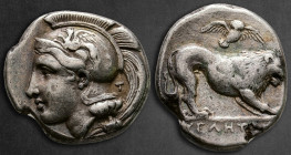 Lucania. Velia circa 400-340 BC. Nomos AR