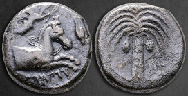 Sicily. Entella. Siculo-Punic issue circa 407-398 BC. Tetradrachm AR