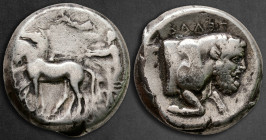 Sicily. Gela circa 425-420 BC. Tetradrachm AR