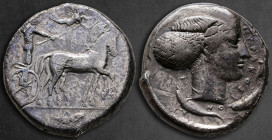 Sicily. Syracuse. Second Democracy 466-405 BC. Tetradrachm AR