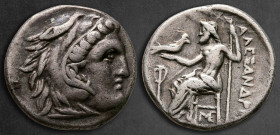 Kings of Macedon. Lampsakos. Antigonos I Monophthalmos 320-301 BC. In the name and types of Alexander III of Macedon. Struck circa 310-301 BC.. Drachm...