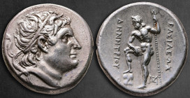 Kings of Macedon. Demetrias. Demetrios I Poliorketes 306-283 BC. Tetradrachm AR