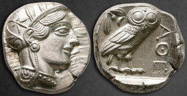 Attica. Athens circa 454-404 BC. Tetradrachm AR
